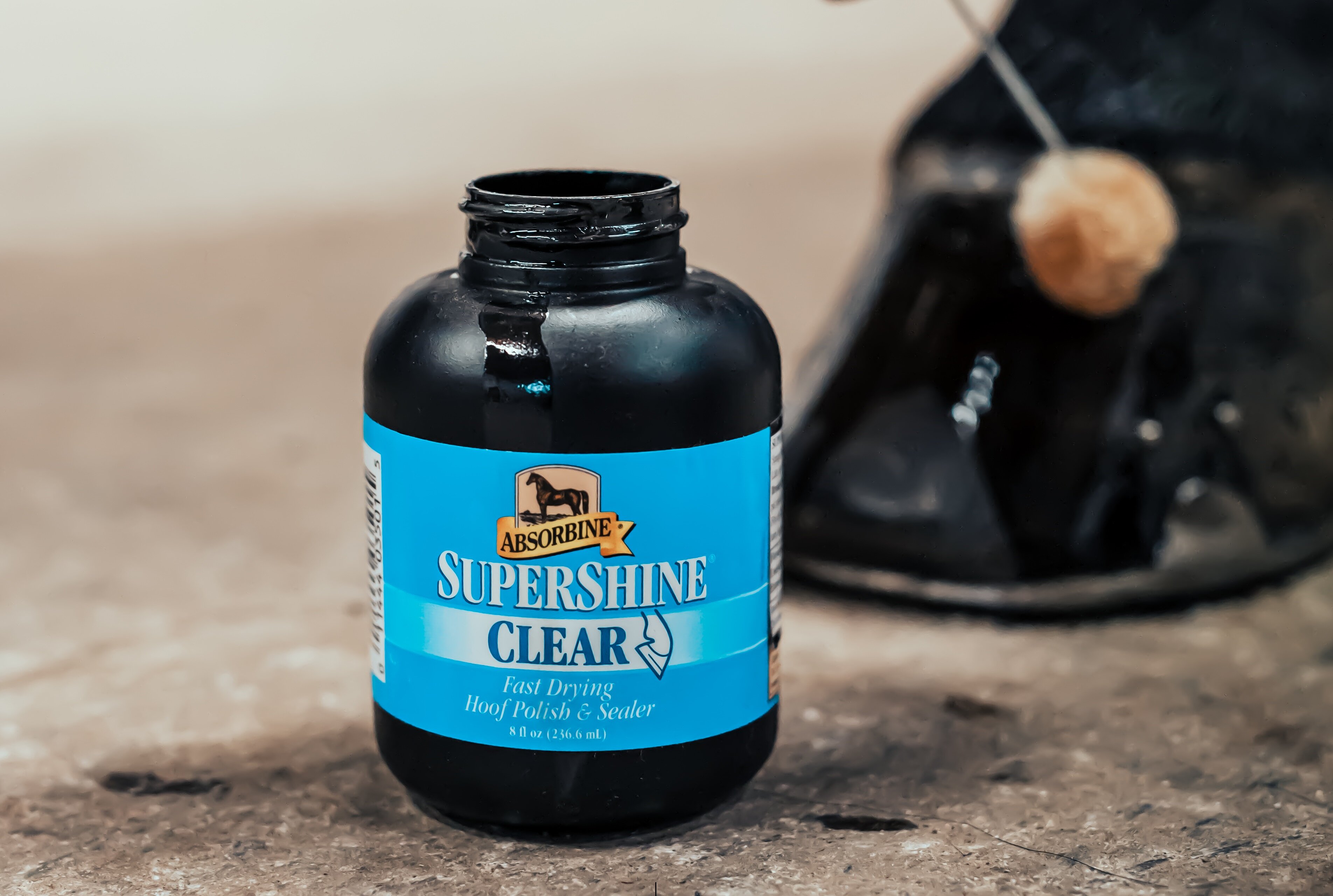 Supershine Hoof Polish Black - 8 oz