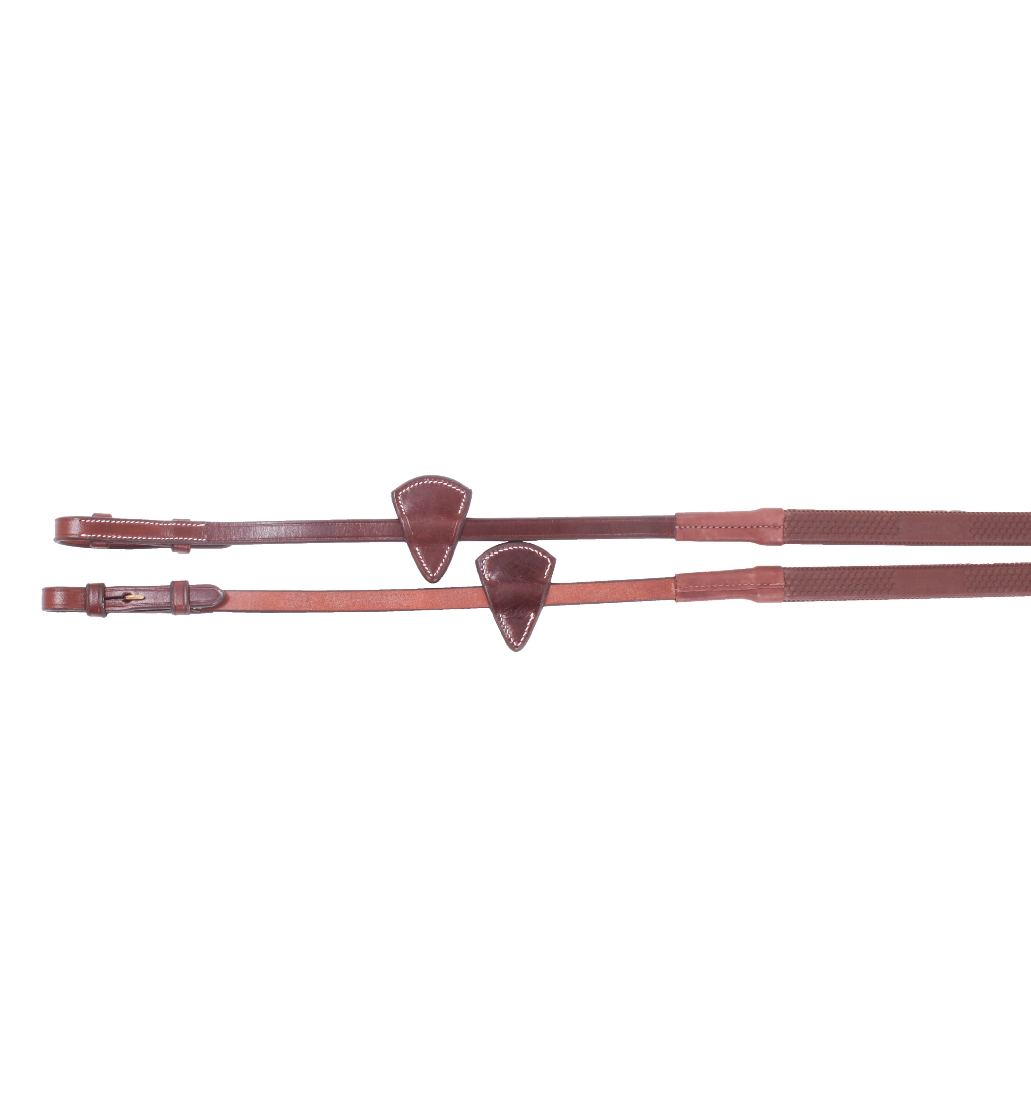 Rubber Reins - Brown/Brass