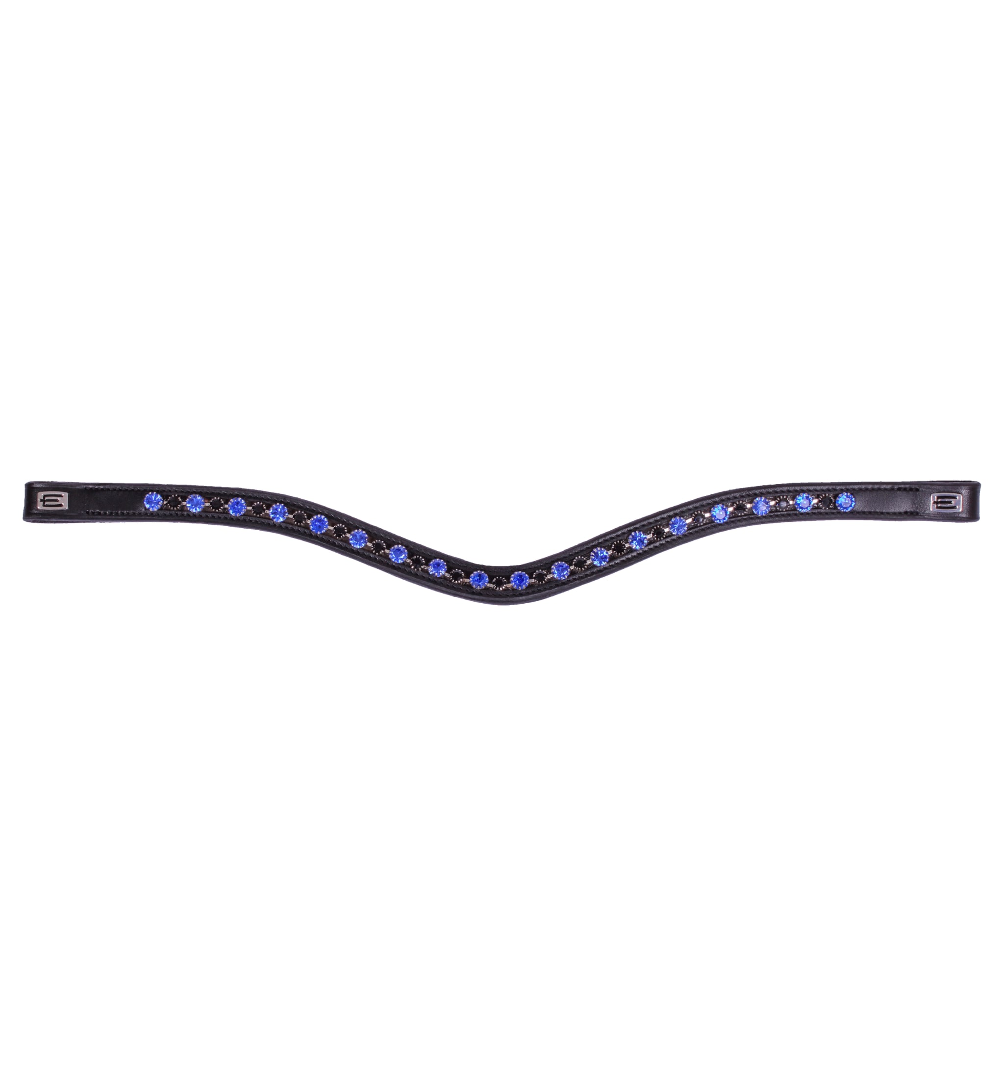 Browband Blue/Black Crystal - Black