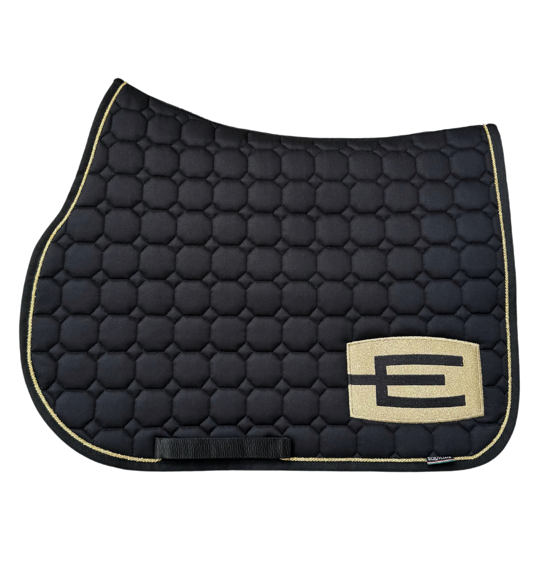 Jumping Saddle Pad G E-logo - Black/Gold