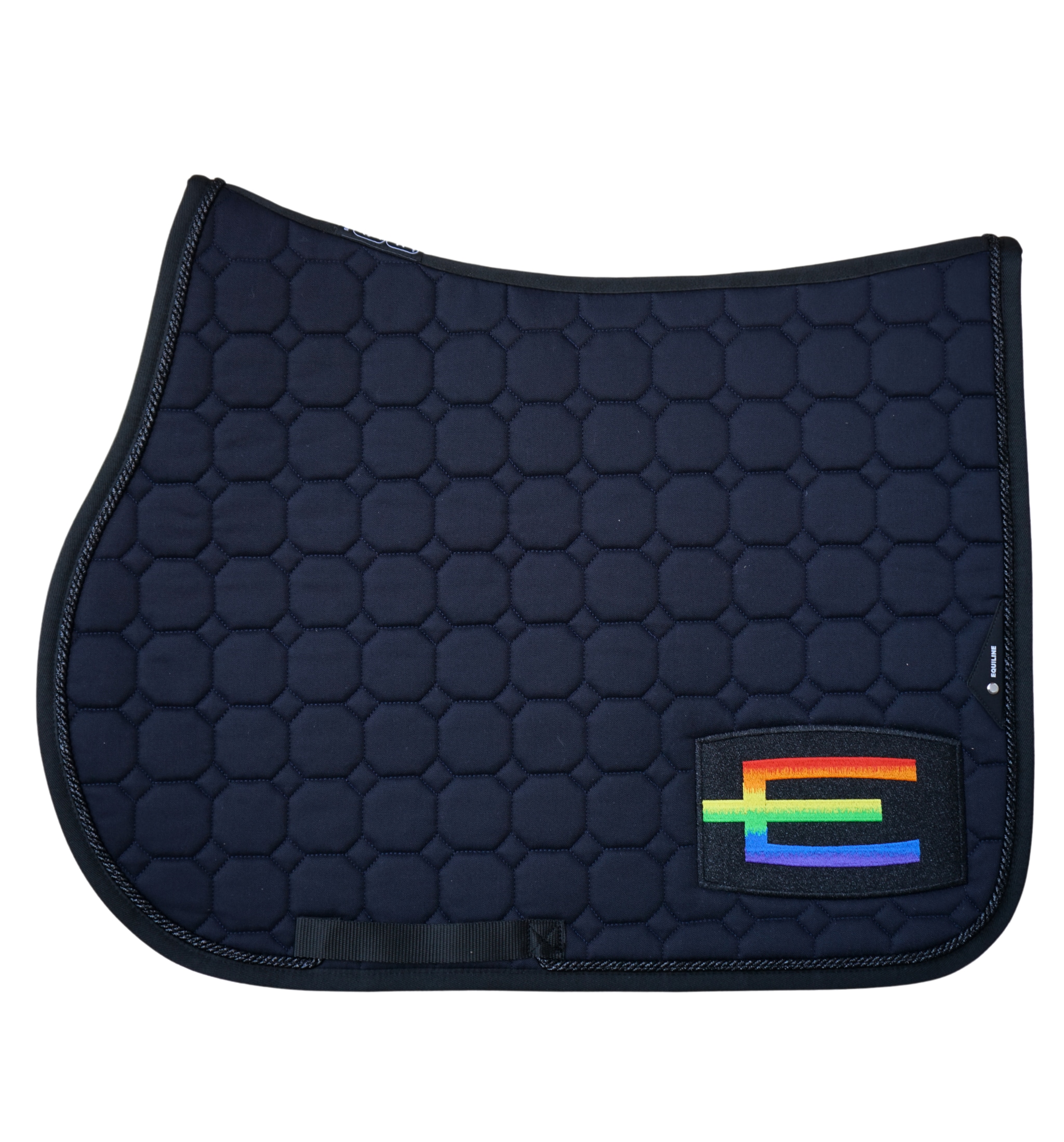 Hoppschabrak Rainbow E-logga - Marin/Svart Glitter