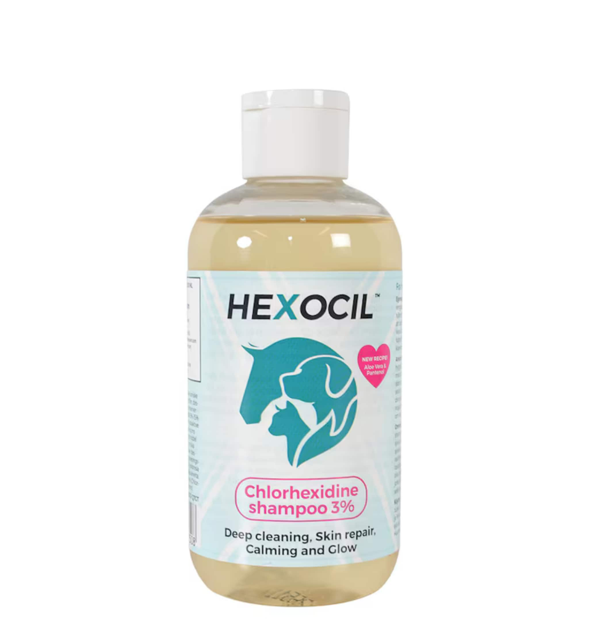 Vårdande och desinficerande, Hexocil-schampo för häst, hund och katt - 200ml