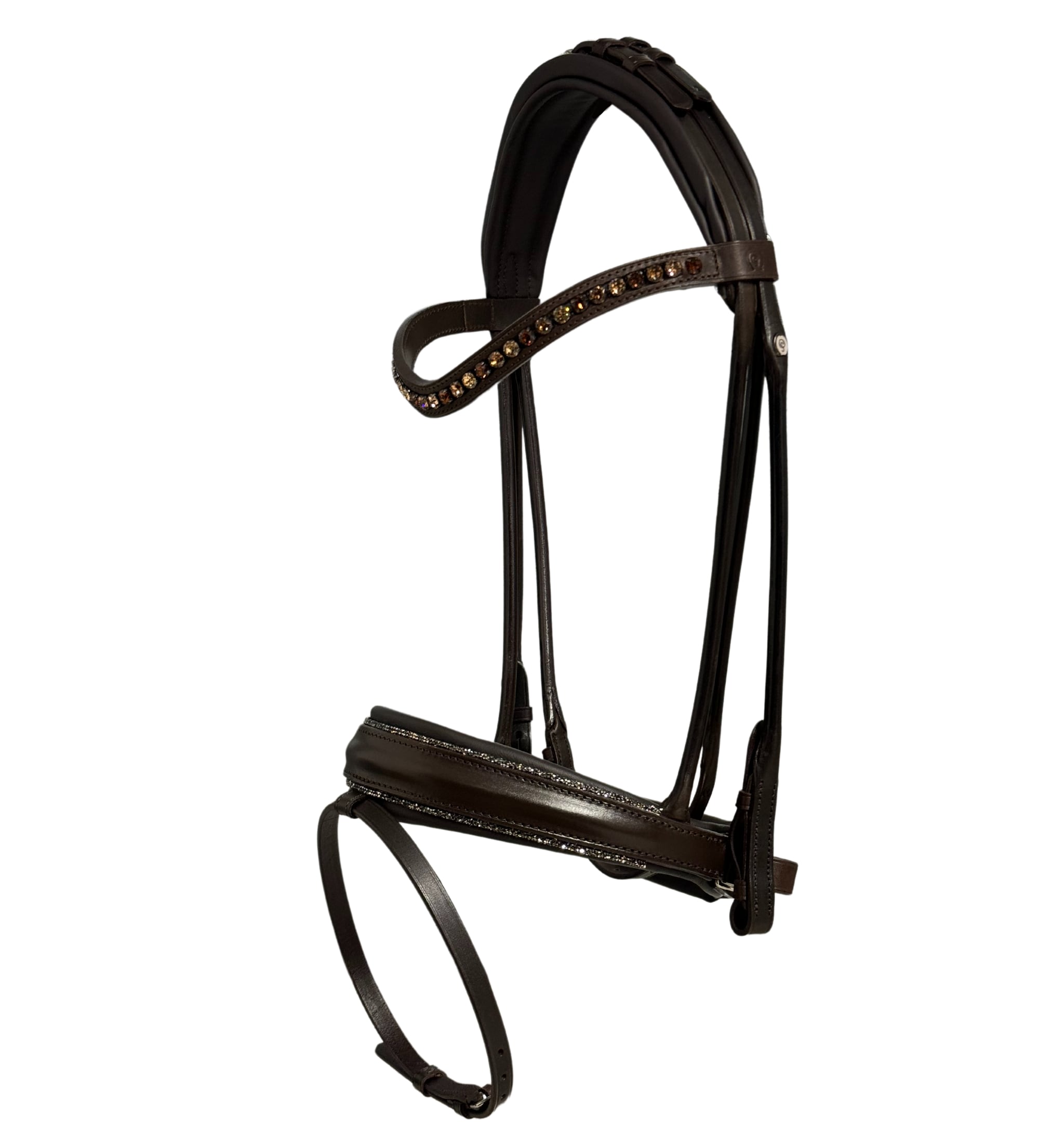 Round Sewn Bridle FG - Brown - Topaz