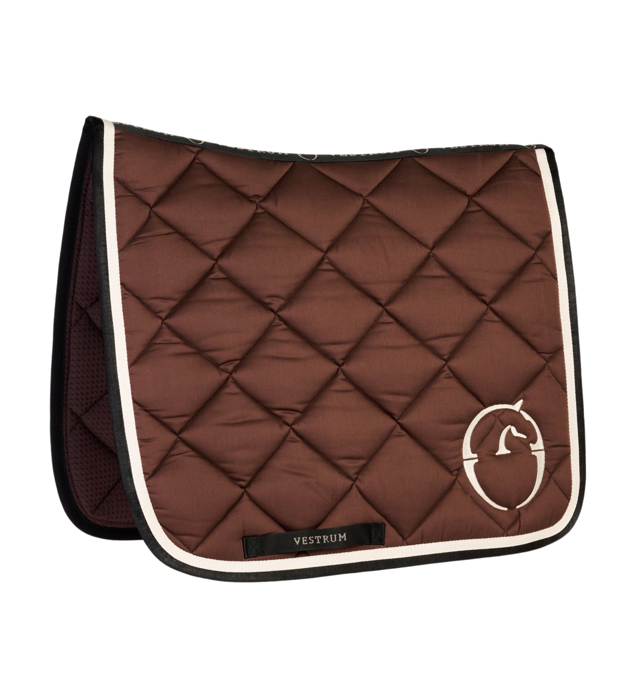 Dressage Saddle Pad Chicago - Brown/Black/White