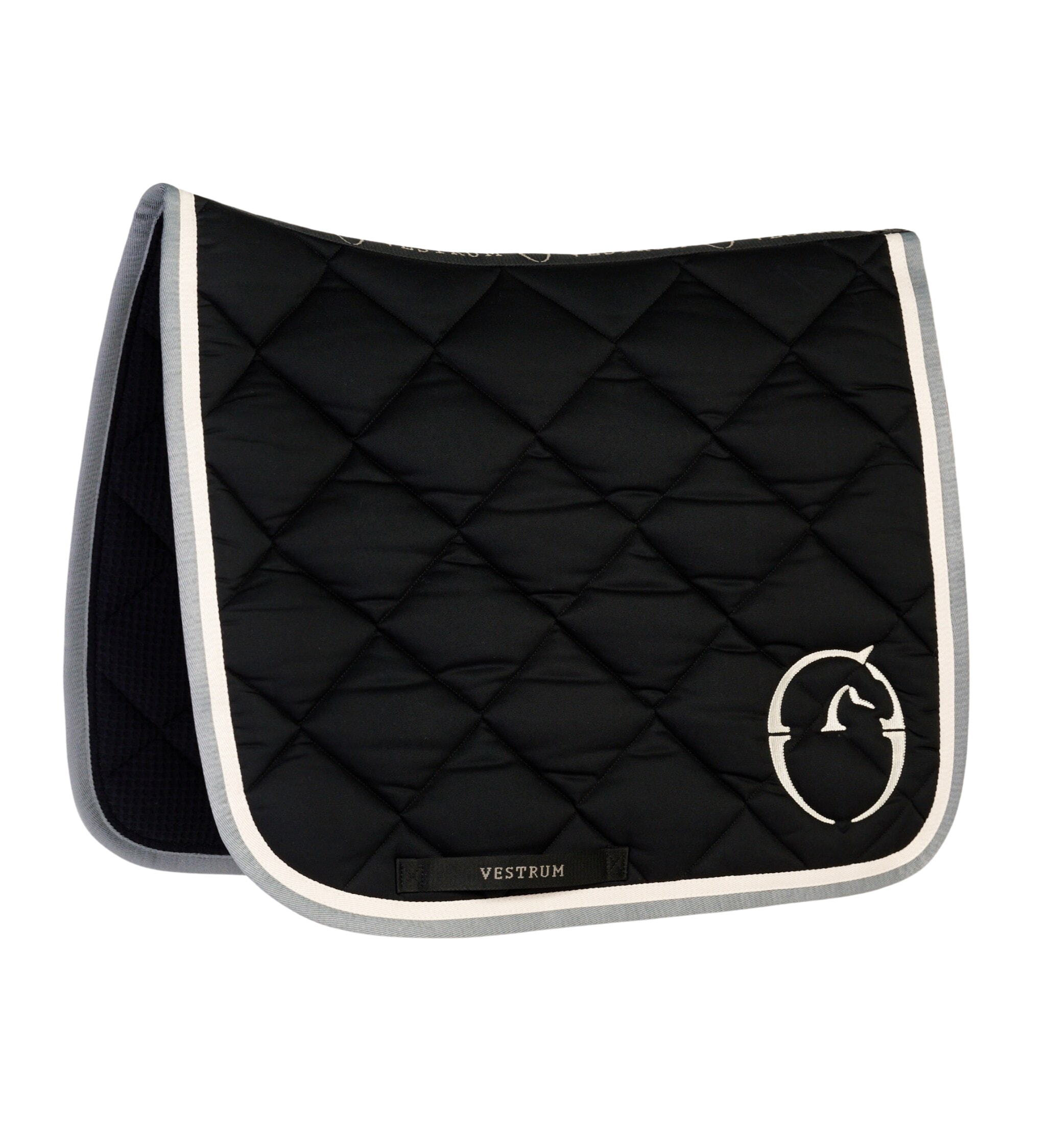 Dressage Saddle Pad Chicago - Black/Grey/White